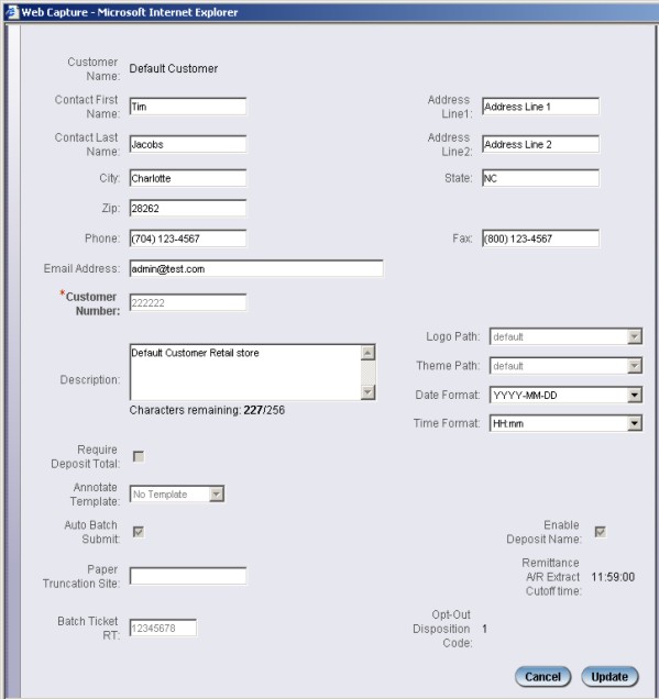 View/Modify Customer